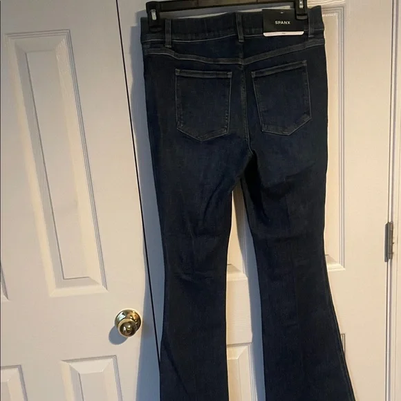 SPANX Dark Blue Flare Jeans - Picture 3 of 4